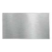 銀グリッターグラムメタリきらきら光るックパーソナライズされたル 枕カバー (裏面)