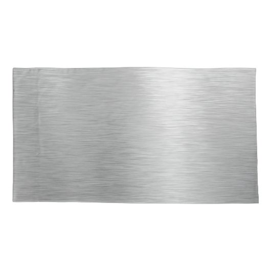 銀グリッターグラムメタリきらきら光るックパーソナライズされたル 枕カバー (裏面)