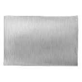 銀グリッターグラムメタリきらきら光るックパーソナライズされたル 枕カバー (裏面)