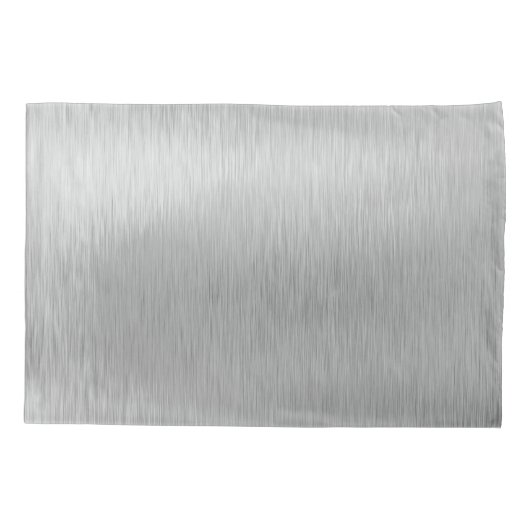 銀グリッターグラムメタリきらきら光るックパーソナライズされたル 枕カバー (裏面)