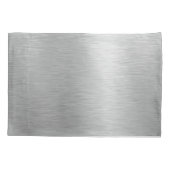 銀グリッターグラムメタリきらきら光るックパーソナライズされたル 枕カバー (裏面)