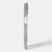 銀グリッターグラムメタリきらきら光るックパーソナライズされたル Case-Mate iPhoneケース (裏面 / 右)