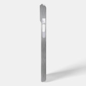 銀グリッターグラムメタリきらきら光るックパーソナライズされたル Case-Mate iPhoneケース (裏面 / 左)