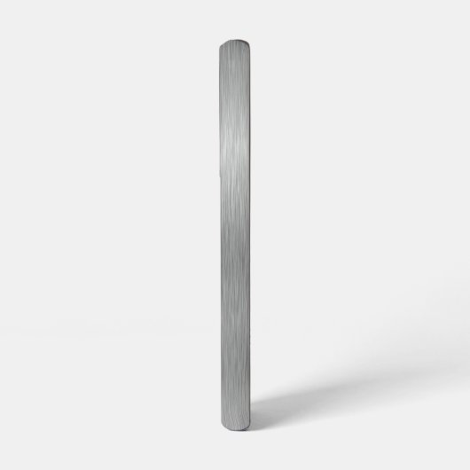 銀グリッターグラムメタリきらきら光るックパーソナライズされたル SAMSUNG GALAXYケース (左側面)