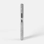 銀グリッターグラムメタリきらきら光るックパーソナライズされたル SAMSUNG GALAXYケース (右側面)