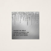 銀グリッタードリップスイヤリングディスプレイカード (裏面)