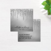 銀グリッタードリップスイヤリングディスプレイカード (デスク)