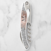 銀グリッタードリップスバラ金ゴールドメタルネームモノグラム ソムリエナイフ (裏面)