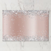 銀グリッターバラ金ゴールドグラデーションきらめく ペーパーパッド (正面)