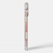 銀グリッターバラ金箔モノグラファンシーム Case-Mate iPhoneケース (裏面 / 右)