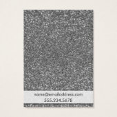 銀グリッターフェイクイヤリングホルダー表示カード (裏面)