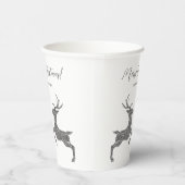 銀グリッターフェイク二鹿文字 紙コップ (右)