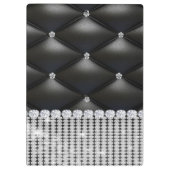 銀グリッターブラックモノグラム クリップボード (裏面)