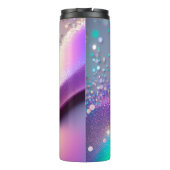 銀グリッターホログラフィックサーマルタンブラー12oz タンブラー (裏面)