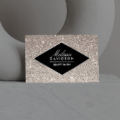 銀グリッター及びグラマー美しい名刺 名刺