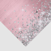銀グリッター及びライトピンクグラデーション箔 薄葉紙 (詳細)