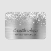 銀グリッター及び箔 名札 (正面)