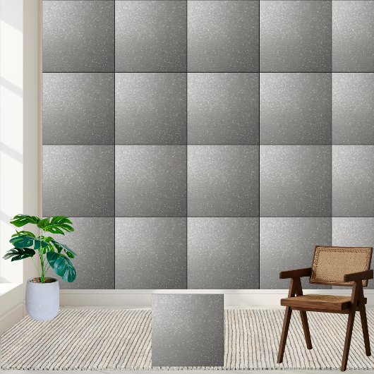 銀グリッター散布化粧用セラミックタイル タイル