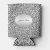 銀グリッター枠クーラーボックス 缶クーラー (正面)