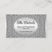 銀グリッター枠囲いカード エンクロージャーカード (正面)