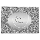 銀グリッター枠抱き枕 ラージペーパーバッグ (裏面)