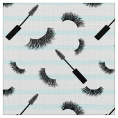 銀グリッター模様の発疹とマスカラ ファブリック (クローズアップ)