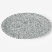 銀グリッター模様 ペーパープレート (アングル)