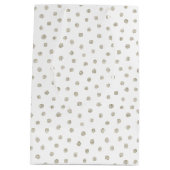 銀グリッター点 ミディアムペーパーバッグ (裏面)