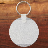 銀グリッター空白のテンプレート キーホルダー (正面)