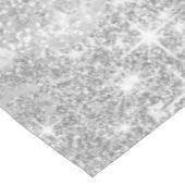 銀グリッター紙吹雪バルーン80誕生日 テーブルクロス (アングル)