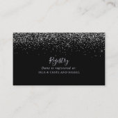 銀グリッター結婚ギフト原簿 エンクロージャーカード (正面)