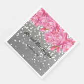 銀グリッター結晶ピンク結婚フローラテーマ (コーナー)