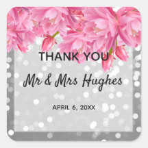 銀グリッター結晶ピンク結婚フローラ