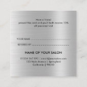 銀グリッター美しいサロン 紹介カード (裏面)