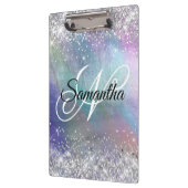 銀グリッター虹色ファンシー箔 クリップボード (左)