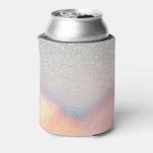 銀グリッター虹色ホログラフィック勾配 缶クーラー (缶裏面)