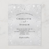 銀グリッター金エレガント属ソーシャルメディ結婚ア (正面)