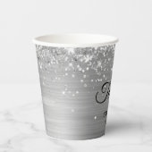 銀グリッター金属箔菓子16 紙コップ (正面)