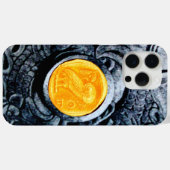 銀グリフォン付きアンティークフクロウ金ゴールドシン Case-Mate iPhoneケース (裏面 (横))