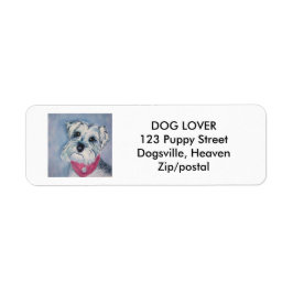 銀グレーシュナウザー ラベル