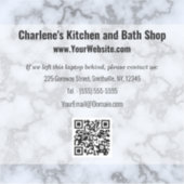 銀グレーフェイク大理石 シール (正面)