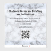 銀グレーフェイク大理石 シール (シート)