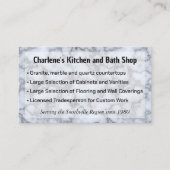 銀グレーフェイク大理石 名刺 (正面)