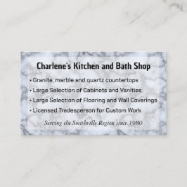 銀グレーフェイク大理石 名刺