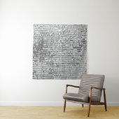 銀シークインのシームレスパターン タペストリー (インサイチュ(横))