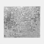 銀シークインシームレスパターン フリースブランケット (正面(横))