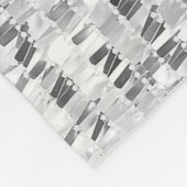 銀シークインシームレスパターン フリースブランケット (角)