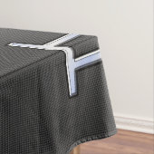 銀ジェミニサインオンチャコールカーボンファイバープリント テーブルクロス (インサイチュ)