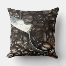 銀スコップ写真付き焙煎コーヒー豆 クッション