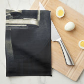 銀スタイリッシュのスターラップオンイングリッシュライディングサドル キッチンタオル (四つ折り)